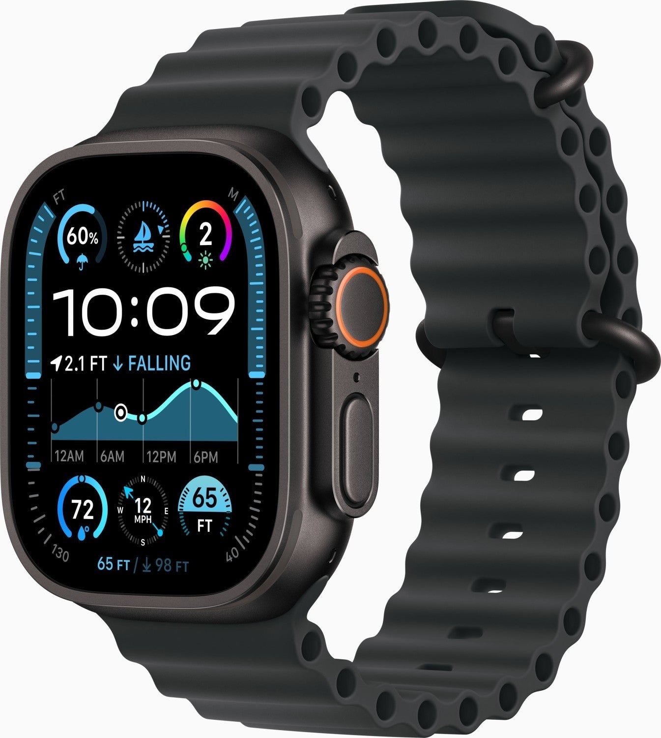 Apple Watch Ultra 2  GPS + Cellular | negro | Correa Ocean negra. (2024)